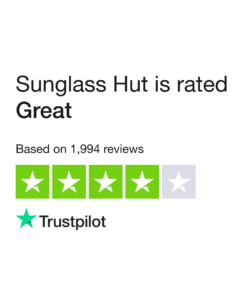 Sunglass Hut: Bewertung "Großartig" auf Trustpilot