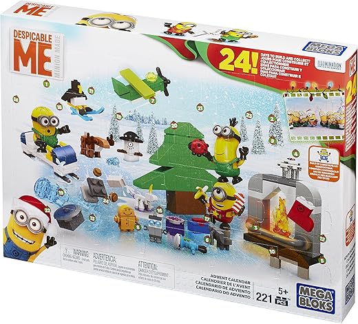 Mega Bloks Set Minions Film Assortimento 1: 37 Pezzi, Figura Da Costruzione, Giocattolo Per Bambini, Edizione Import