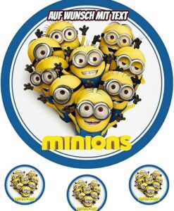 Minions Tortenaufleger für Geburtstagstorte