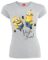 Minions High Five Girl-Shirt grau meliert