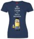 Minions Keep Calm And Eat A Banana Girl-Shirt navy