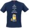 Minions Keep Calm And Eat A Banana T-Shirt navy