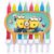 Minions Tortendeko mit bunten Kerzen – Geburtstagsparty