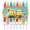 Minions Tortendeko mit bunten Kerzen – Geburtstagsparty