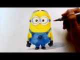 Minion in 3D Optik zeichnen – so geht´s