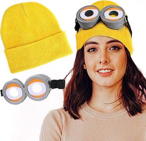 Minion Schutzbrille mit Zubehör für Kostümierung