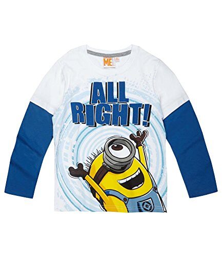 Minions Langarmshirt „All Right“ weiss