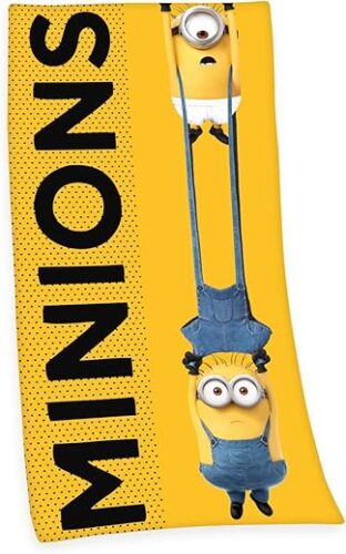 Minions Velourstuch Baumwolle, 75 x 150 cm